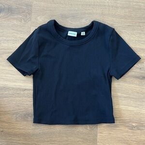Aritzia Ribbed Crop Tee